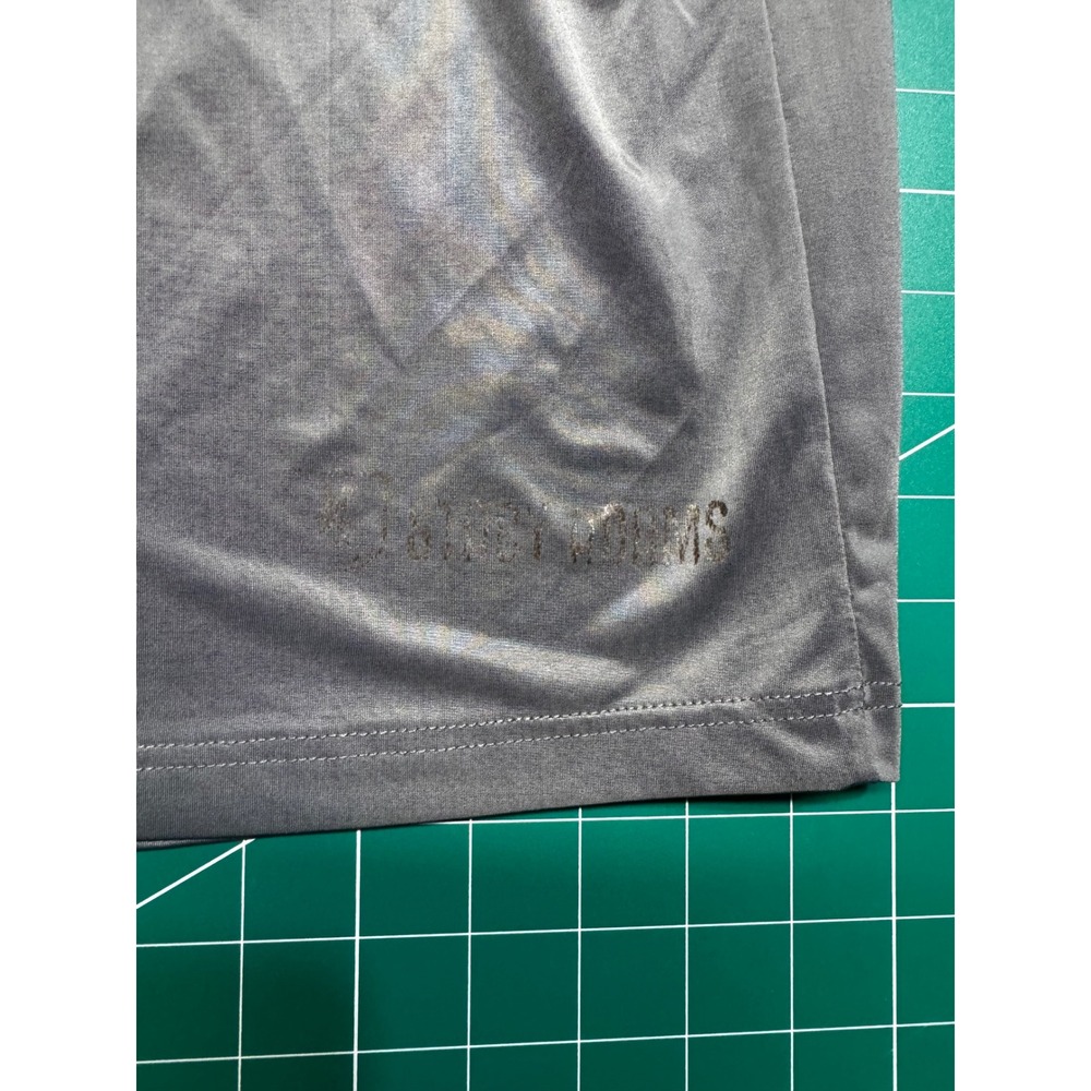 Stacy Adams Gray Metallic Performance T-Shirt Womens XL Short Sleeve Activewear